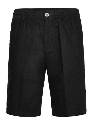 Regular Linen Shorts Black Tom Tailor