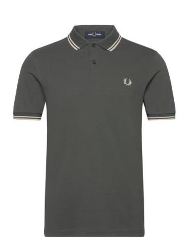 Twin Tipped Fp Shirt Grey Fred Perry
