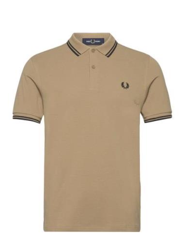 Twin Tipped Fp Shirt Brown Fred Perry