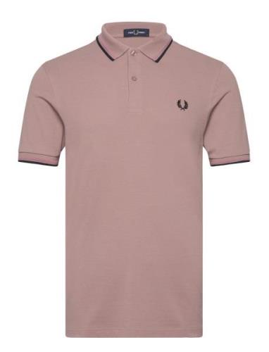 Twin Tipped Fp Shirt Pink Fred Perry