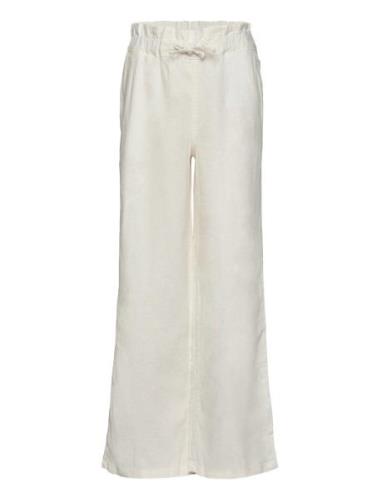 Kogcaro Pb Wide Linen Bl Pant Wvn Cream Kids Only