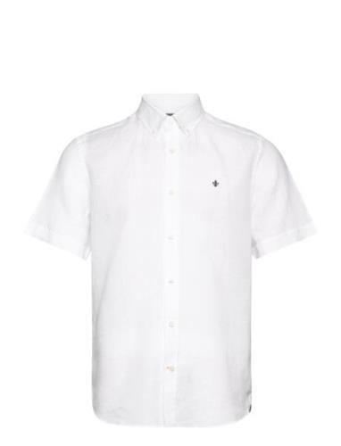 Douglas Bd Linen Shirt Ss White Morris