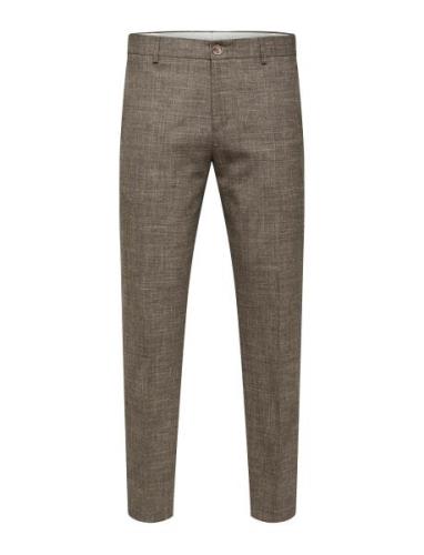Slhslim-Oasis Linen Trs Noos Grey Selected Homme