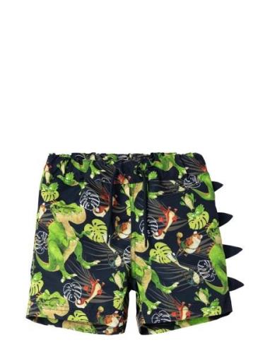 Nmmmaz Gigantosaurus Long Swimshorts Vde Patterned Name It