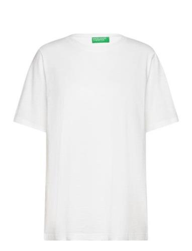 Short Sleeves T-Shirt White United Colors Of Benetton