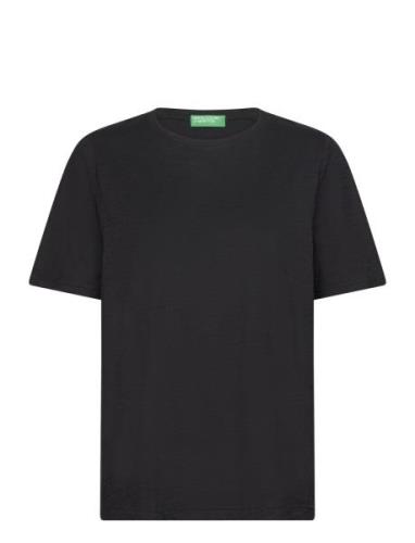 Short Sleeves T-Shirt Black United Colors Of Benetton
