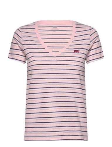 Perfect Vneck Cool Stripe Chal Pink LEVI´S Women
