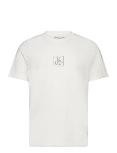 T-Shirts Short Sleeve Cream Marc O'Polo