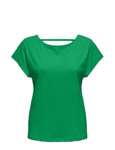 Onlmay Life S/S Open Back Top Box Jrs Green ONLY