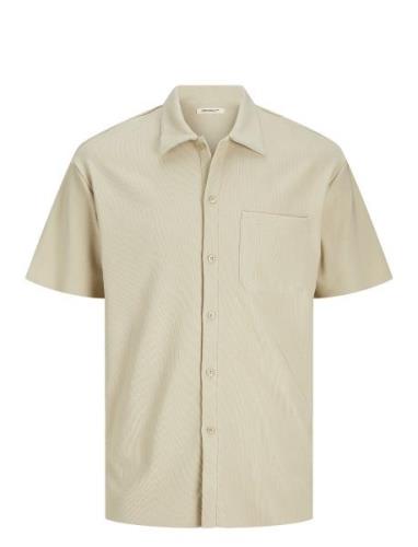 Jormykonos Plisse Resort Ss Shirt Cream Jack & J S