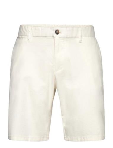 Slim-Fit Chino Cotton Bermuda Shorts White Mango
