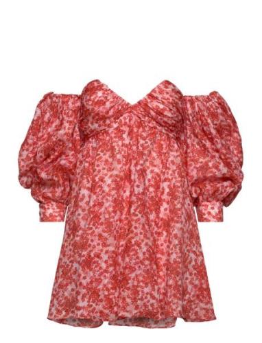 Lani Floral Mini Dress Red Bardot