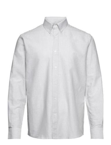 Cotton Oxford Sune Stripe Shirt Bd White Mads Nørgaard