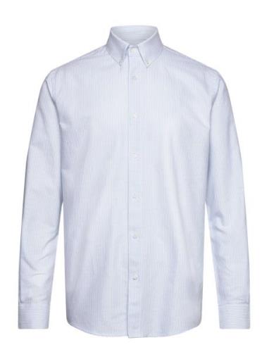 Cotton Oxford Sune Stripe Shirt Bd Blue Mads Nørgaard