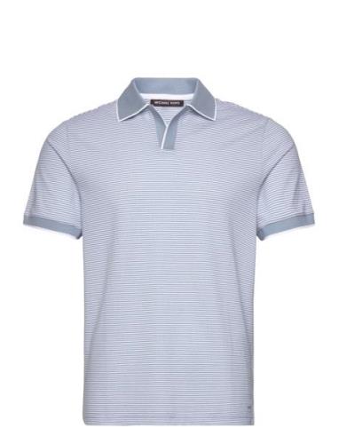 Vacation Textured Polo Blue Michael Kors
