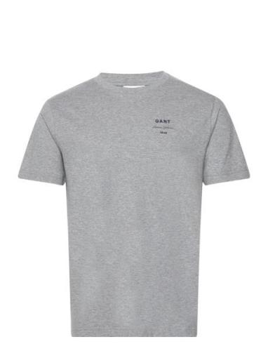 Logo Script Ss T-Shirt Grey GANT