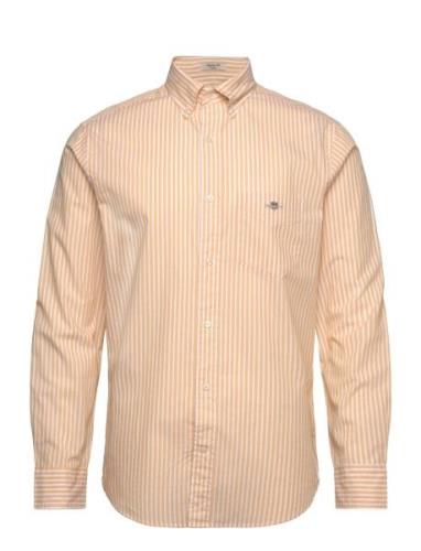 Reg Classic Poplin Stripe Shirt Orange GANT