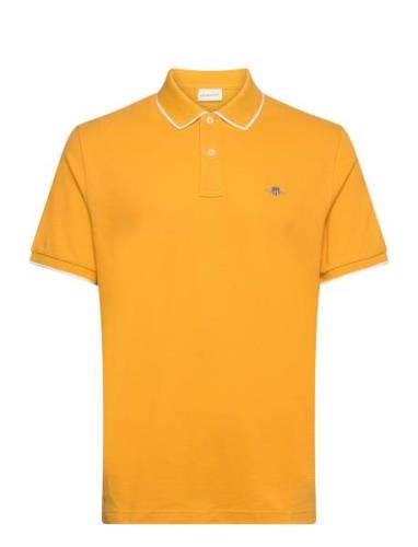 Framed Tipping Ss Polo Yellow GANT