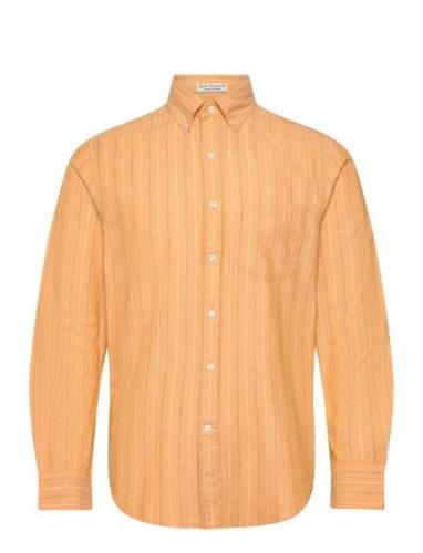 Reg Archive Oxford Stripe Shirt Orange GANT