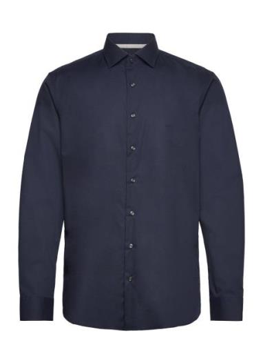 Poplin Stretch Modern Shirt Navy Michael Kors