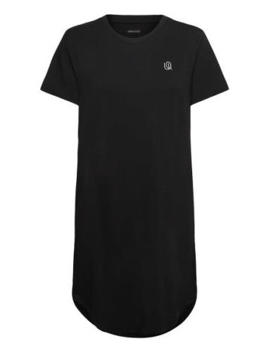 Women Bamboo S/S Night Dress Black URBAN QUEST