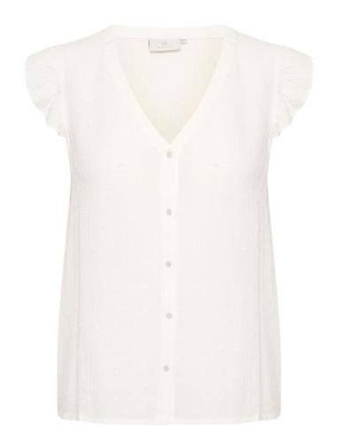 Karonna Sleeveless Shirt White Kaffe