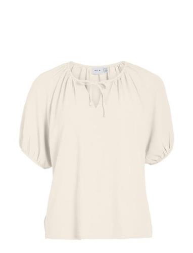 Vinova S/S Top/Tes Cream Vila