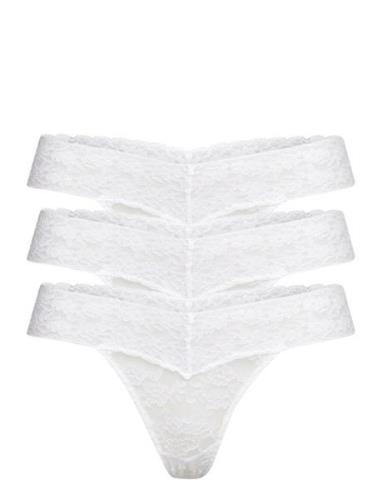 Brief Thong Low Lacey 3 Pack White Lindex