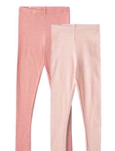 2 Rib Leggings Maddy Pink Wheat