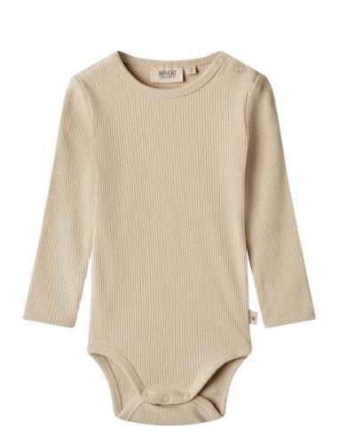 Rib Body L/S Spencer Beige Wheat