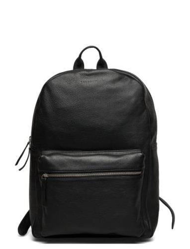 Leather Backpack Black Les Deux