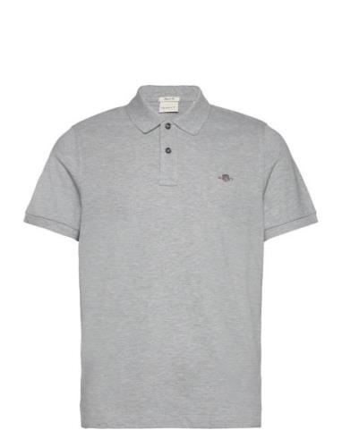 Reg Shield Ss Pique Polo Grey GANT