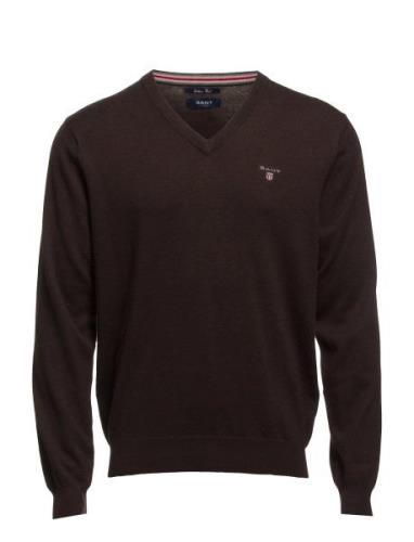 Cotton Wool V-Neck Brown GANT