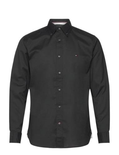 Core Flex Poplin Rf Shirt Black Tommy Hilfiger