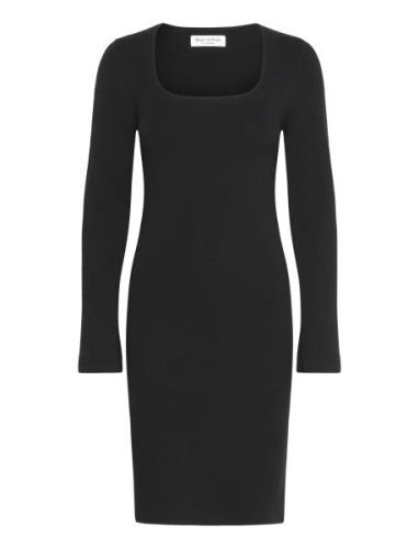 Heavy Knit Dresses Black Marc O'Polo