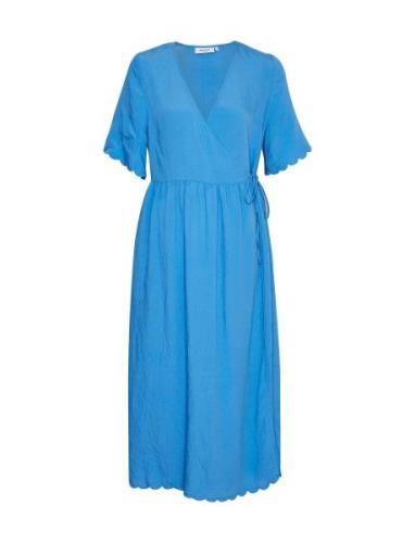 Mschchalena 2/4 Wrap Dress Blue MSCH Copenhagen