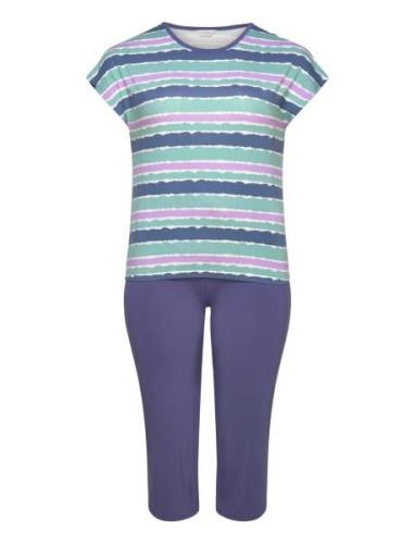 Bamboo Short-Sleeve Pj With Pirate Purple Lady Avenue