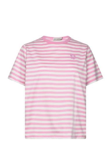 Tasaraita Relaxed Ss Pink Marimekko