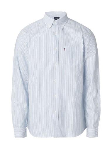 Casual Striped Oxford B.d Shirt Blue Lexington Clothing