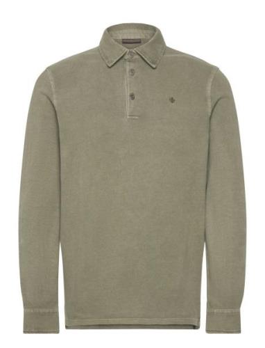 Walter Ls Polo Shirt Green Morris