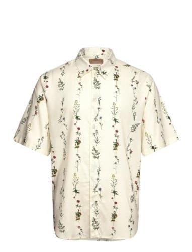 Silvio Japanese Floral Print Cream Rue De Tokyo