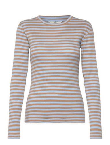 2X2 Cotton Stripe Tuba Tee Ls Blue Mads Nørgaard