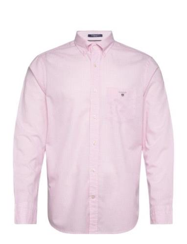 Reg Poplin Gingham O.shield Shirt Pink GANT