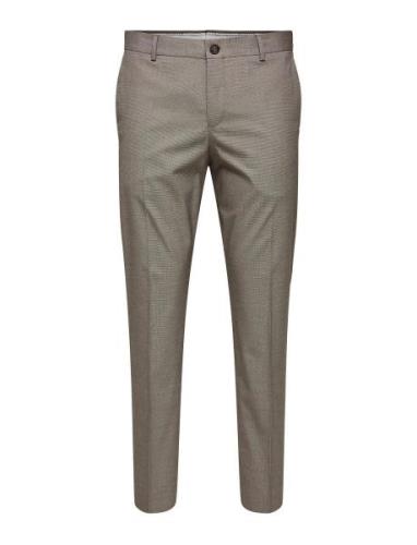 Slhslim-Liam Brwn Hounds Trs Flex B Noos Beige Selected Homme