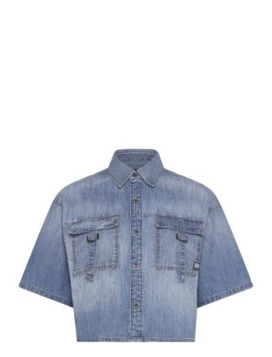 Relaxed Utility Shirt S\S Wmn Blue G-Star RAW