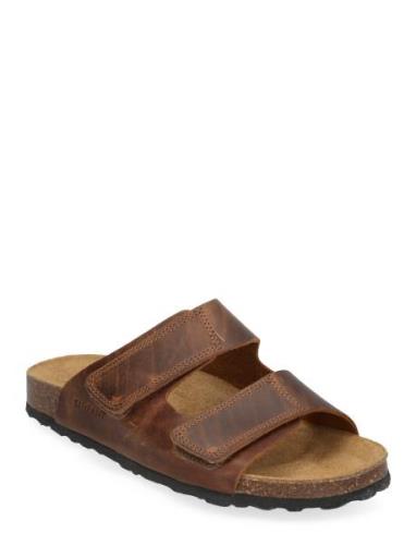 Sandal Nubuck Leather Brown En Fant