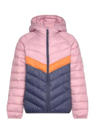 Jacket W. Hood - Quilted Pink Color Kids