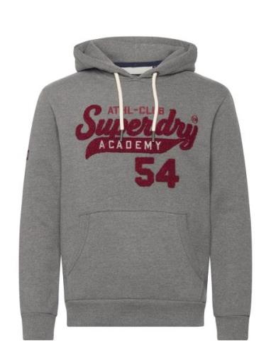 Athletic Script Graphic Hoodie Grey Superdry