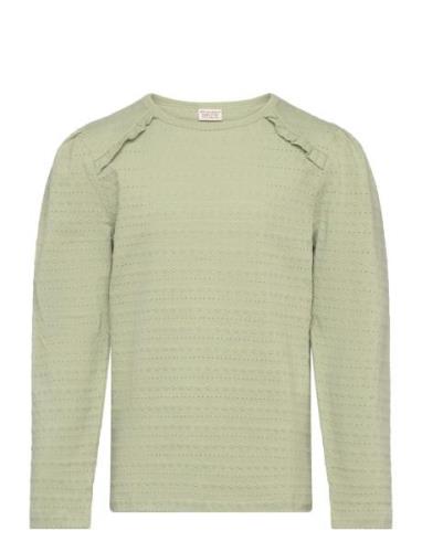 T-Shirt Ls Jaquard Green Minymo