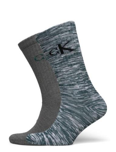 Ckj Sock 2P Slub Grey Calvin Klein